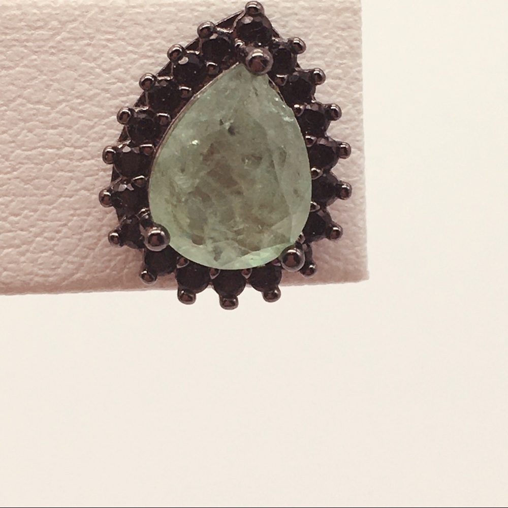 Black rhodium earrings